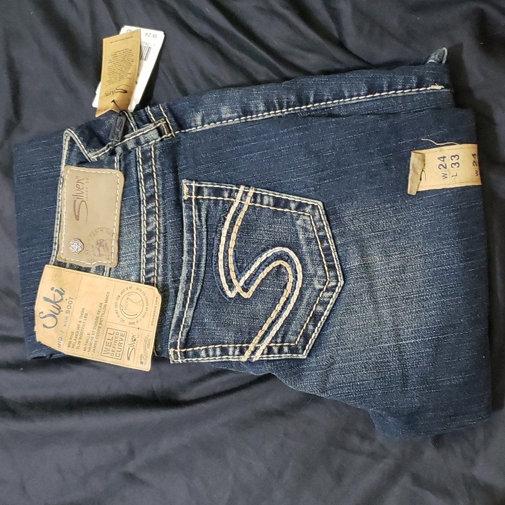 Silver Suki Jeans